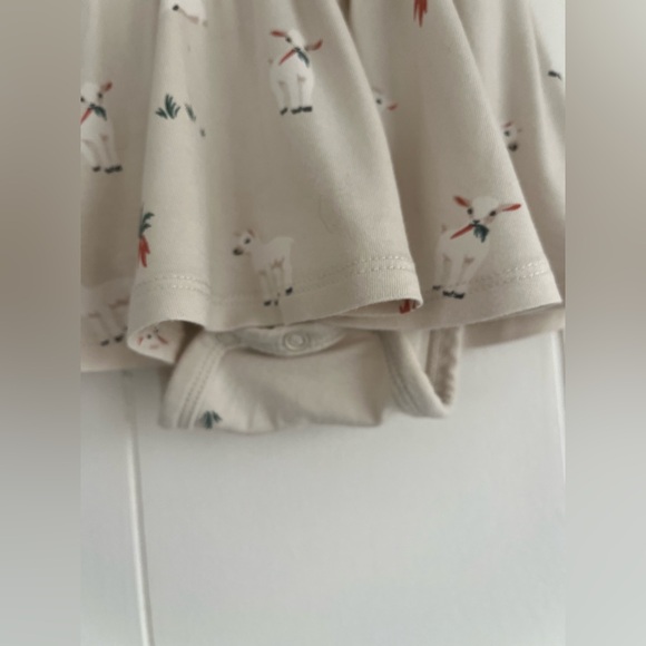 Kyte Baby Twirl Bodysuit Dress Bamboo Easter Goats Size 3-6 Months - Picture 6 of 14